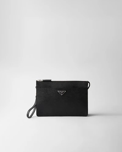 Saffiano Leather Pouch