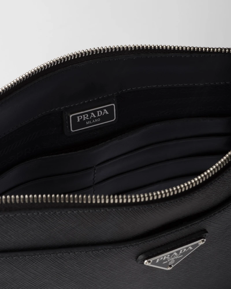 Saffiano Leather Pouch