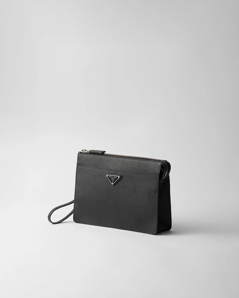 Saffiano Leather Pouch