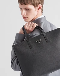 Saffiano leather tote