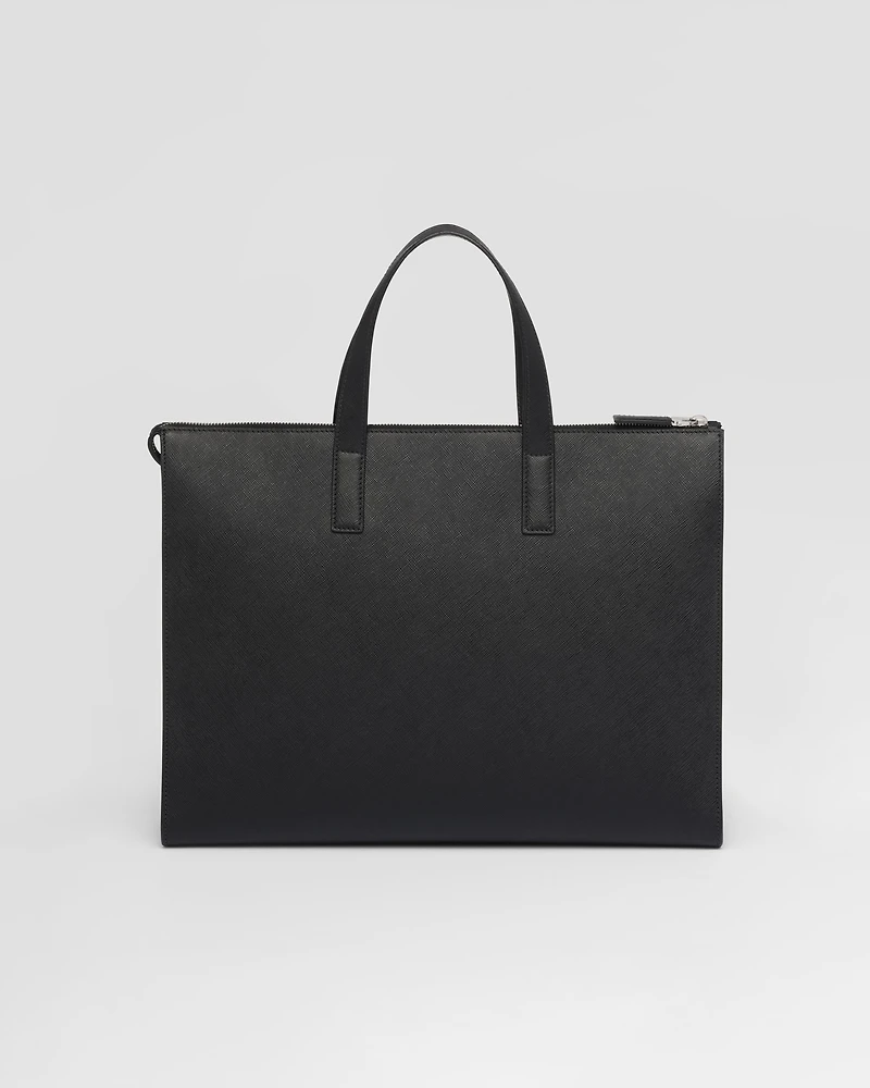 Saffiano leather tote