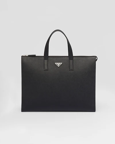 Saffiano leather tote