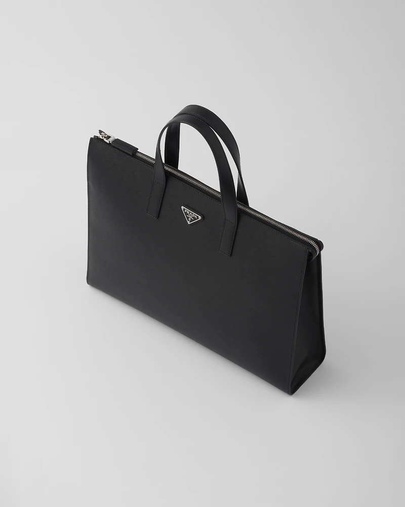 Saffiano leather tote