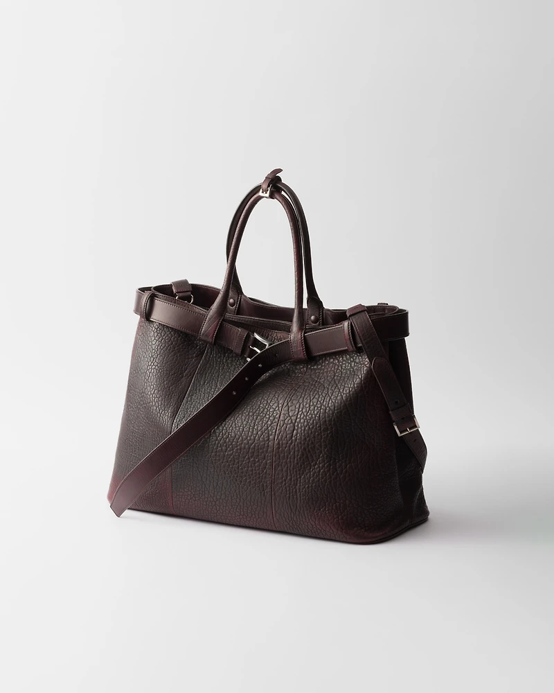 Prada Buckle nappa leather bag