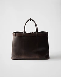 Prada Buckle nappa leather bag with belt