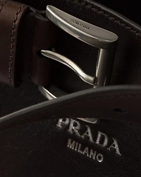 Prada Buckle nappa leather bag with belt