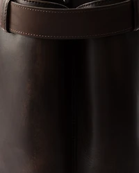 Prada Buckle nappa leather bag with belt