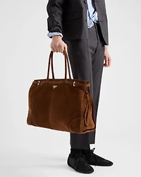 Prada Bonnie suede tote bag