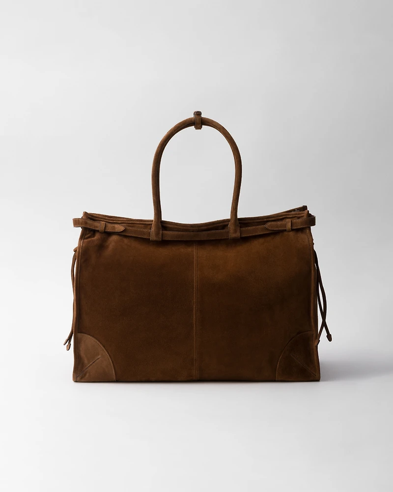 Prada Bonnie suede tote bag