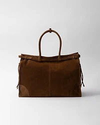 Prada Bonnie suede tote bag