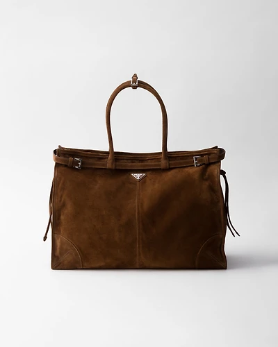 Prada Bonnie suede tote bag