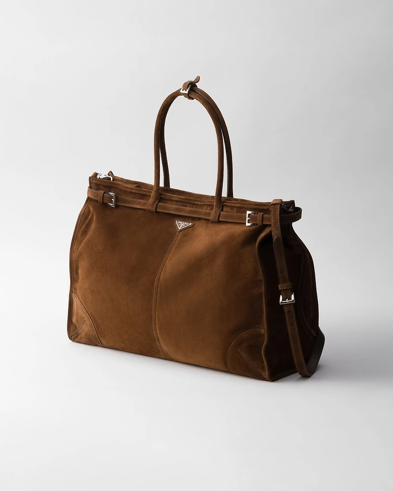 Prada Bonnie suede tote bag