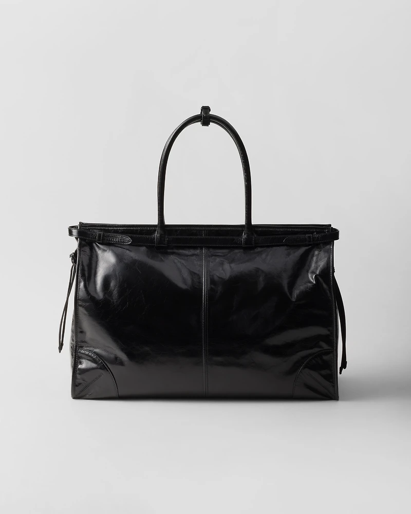 Prada Bonnie leather tote bag