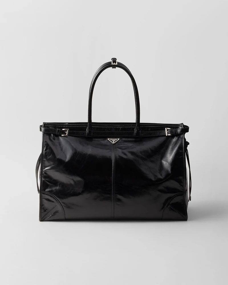 Prada Bonnie leather tote bag