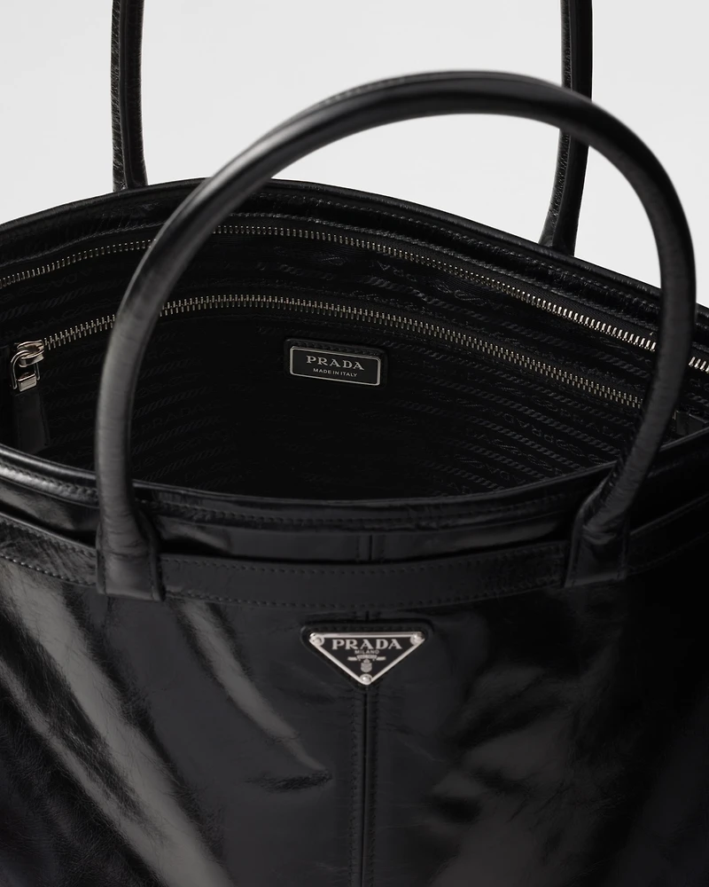 Prada Bonnie leather tote bag