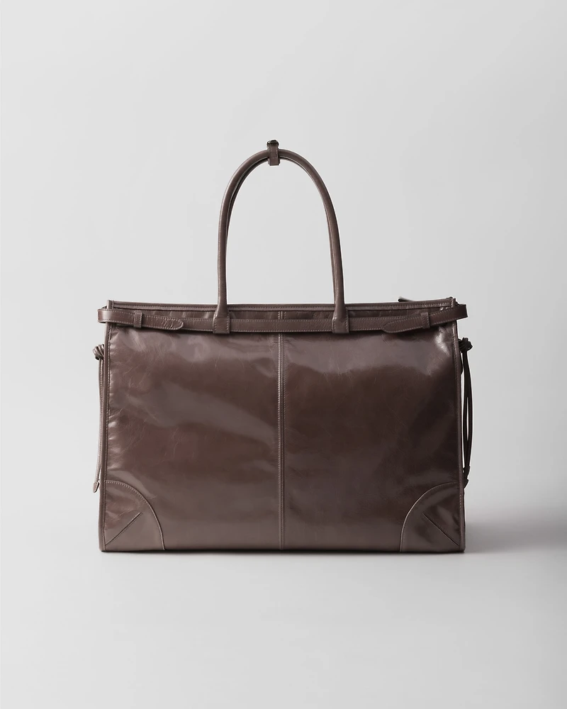 Prada Bonnie leather tote bag