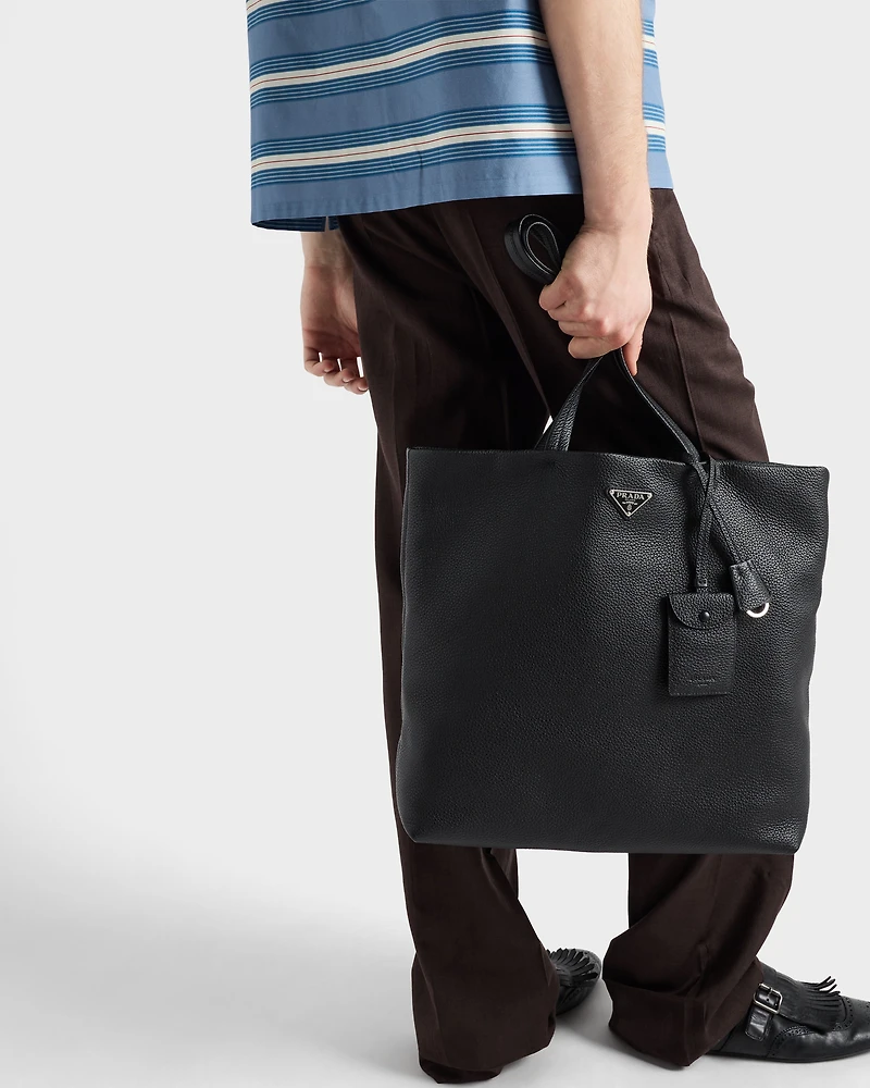 Leather tote