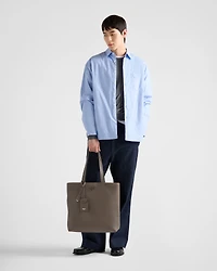 Leather tote