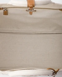 Prada Jardinière extra-large linen blend tote bag