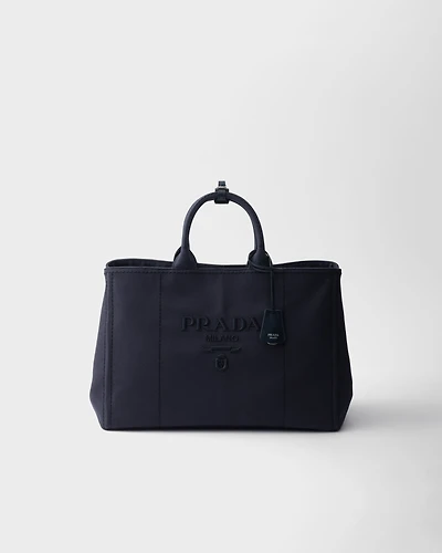 Prada Jardinière extra-large cotton canvas tote bag