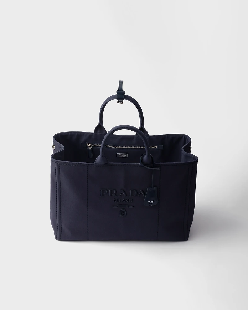 Prada Jardinière extra-large cotton canvas tote bag
