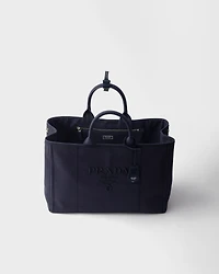 Prada Jardinière extra-large cotton canvas tote bag