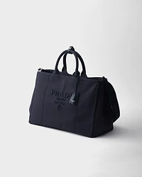 Prada Jardinière extra-large cotton canvas tote bag