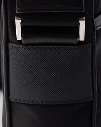 Re-Nylon and Saffiano shoulder bag