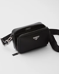 Prada Brique Re-Nylon and Saffiano leather bag