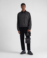 Re-Nylon and Saffiano shoulder bag