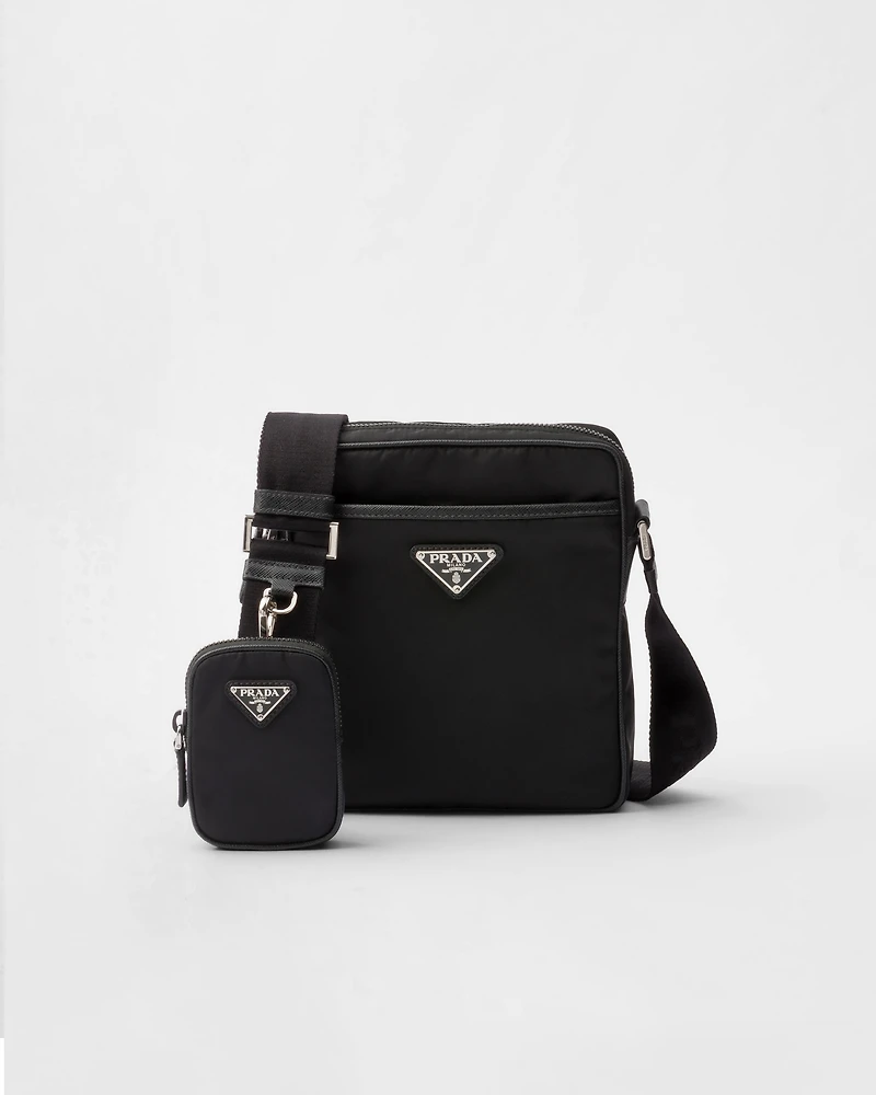 Re-Nylon and Saffiano shoulder bag