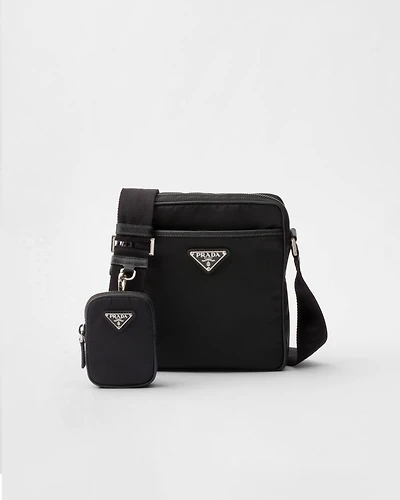 Re-Nylon and Saffiano shoulder bag