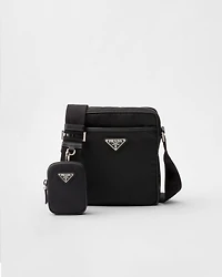 Re-Nylon and Saffiano shoulder bag