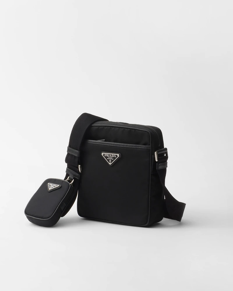 Re-Nylon and Saffiano shoulder bag