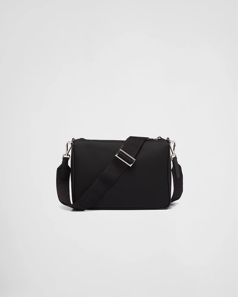 Re-Nylon and Saffiano leather shoulder bag