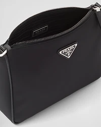 Re-Nylon and Saffiano leather shoulder bag