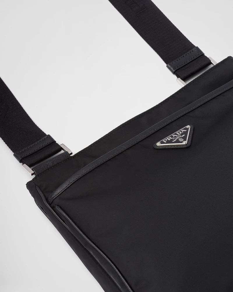 Re-Nylon and Saffiano shoulder bag