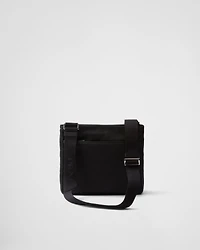 Re-Nylon and Saffiano leather shoulder bag