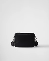 Re-Nylon and Saffiano leather shoulder bag