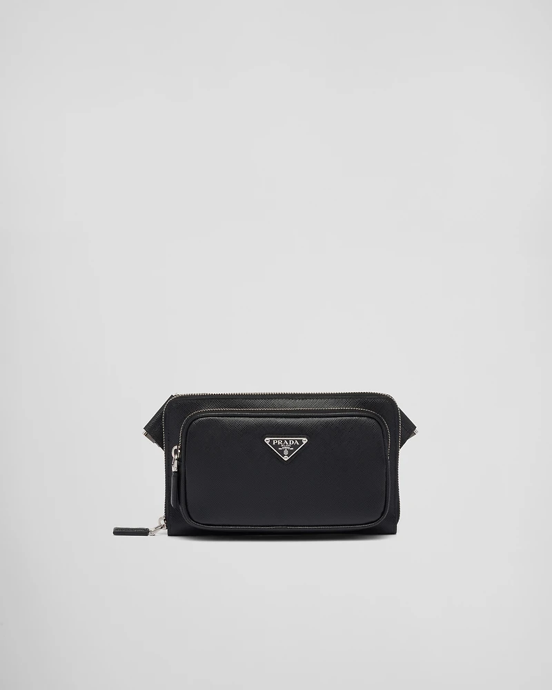 Saffiano leather belt bag