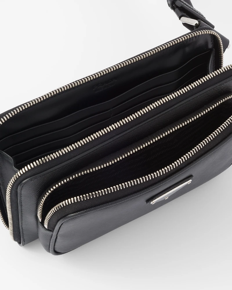 Saffiano leather belt bag
