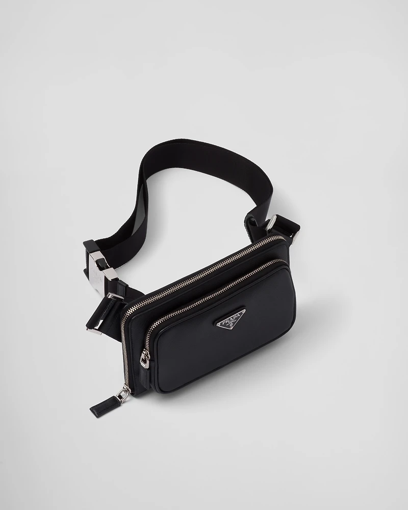 Saffiano leather belt bag