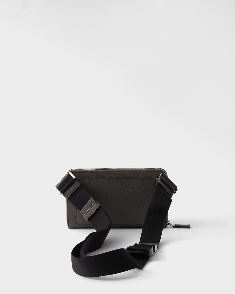 Saffiano leather belt bag