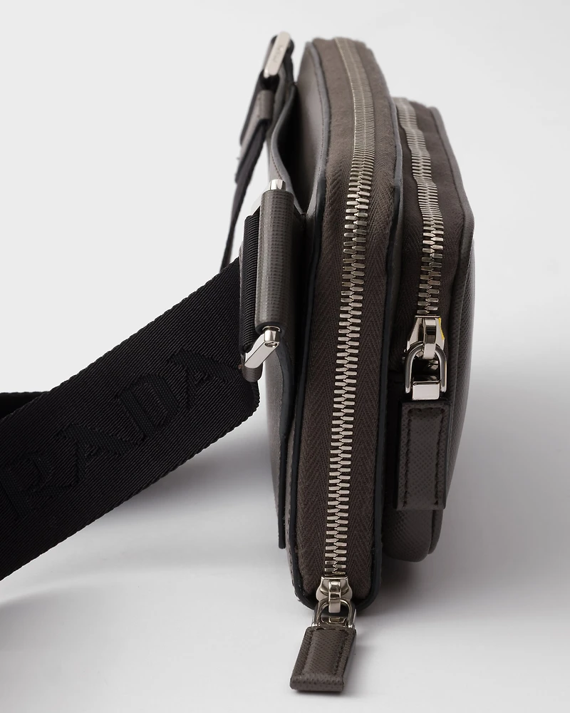 Saffiano leather belt bag