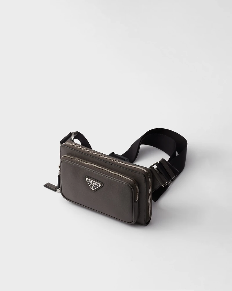 Saffiano leather belt bag
