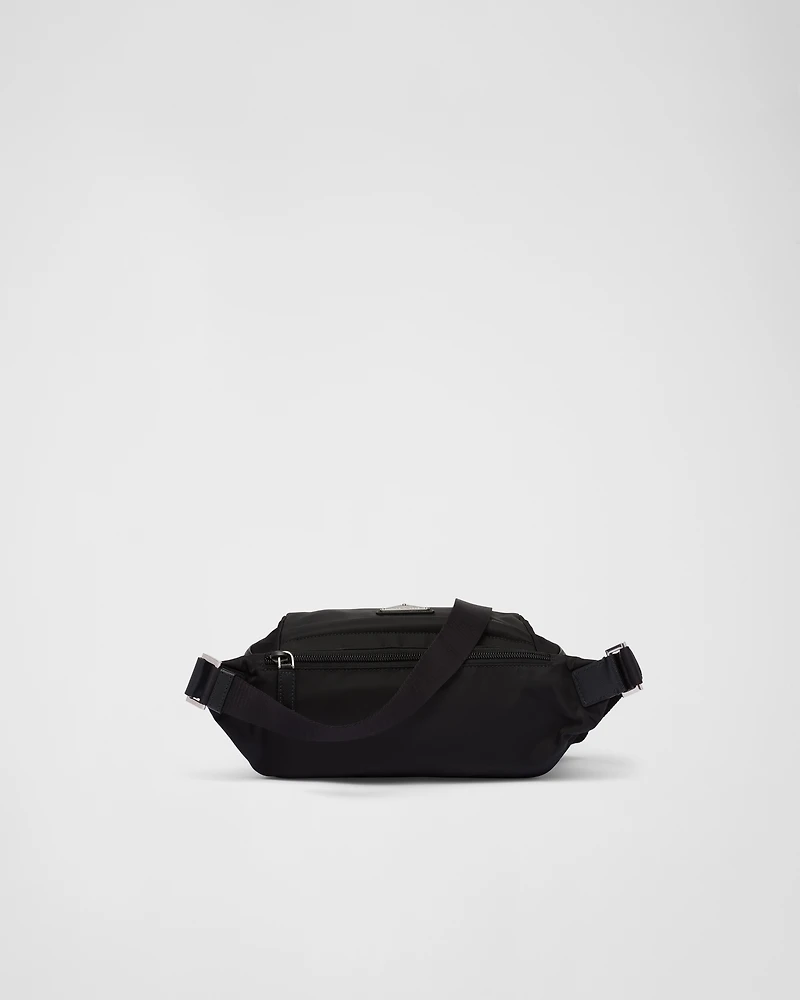 Re-Nylon and Saffiano leather shoulder bag