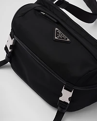 Re-Nylon and Saffiano leather shoulder bag