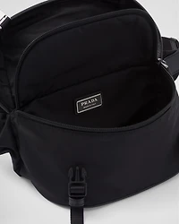 Re-Nylon and Saffiano leather shoulder bag