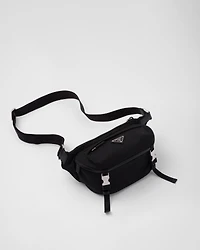Re-Nylon and Saffiano leather shoulder bag