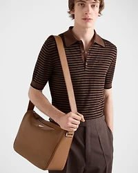 Leather shoulder bag